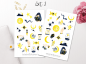 Preview: Astronomie Sticker Set